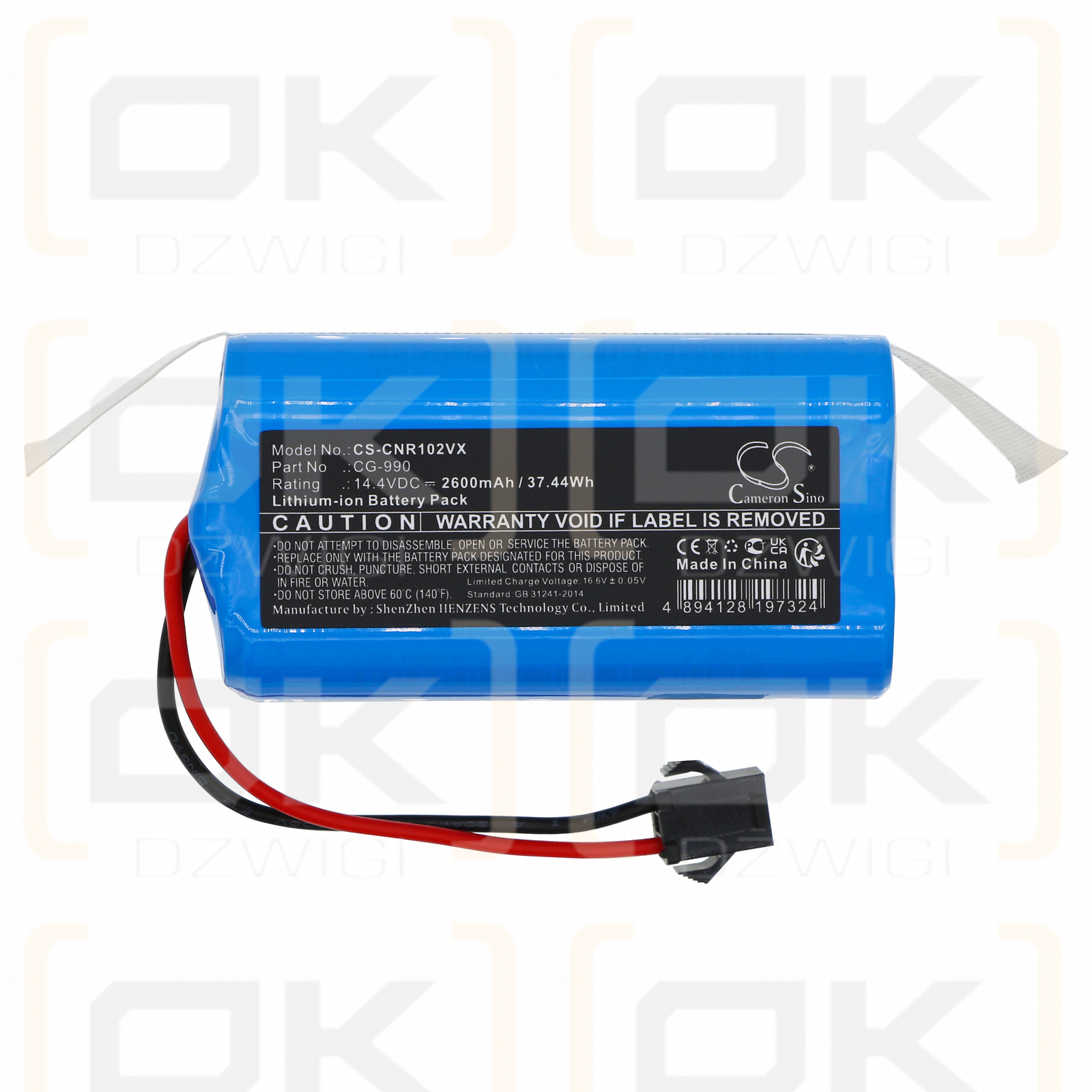 Limpiador Infiniton 720 / CG-990 2600mAh Li-ion 14.4V (Cameron Sino)