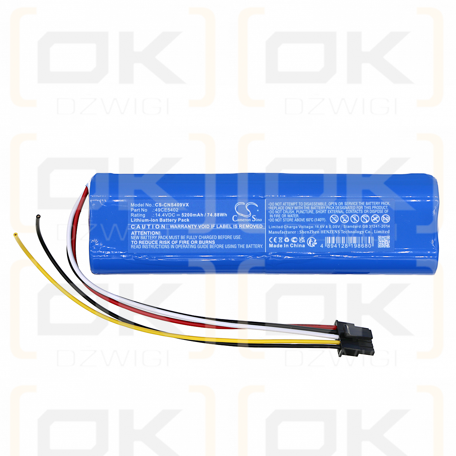 CECOTEC Conga 7090 / 49CE5402 5200mAh Li-ion 14.4V (Cameron Sino)