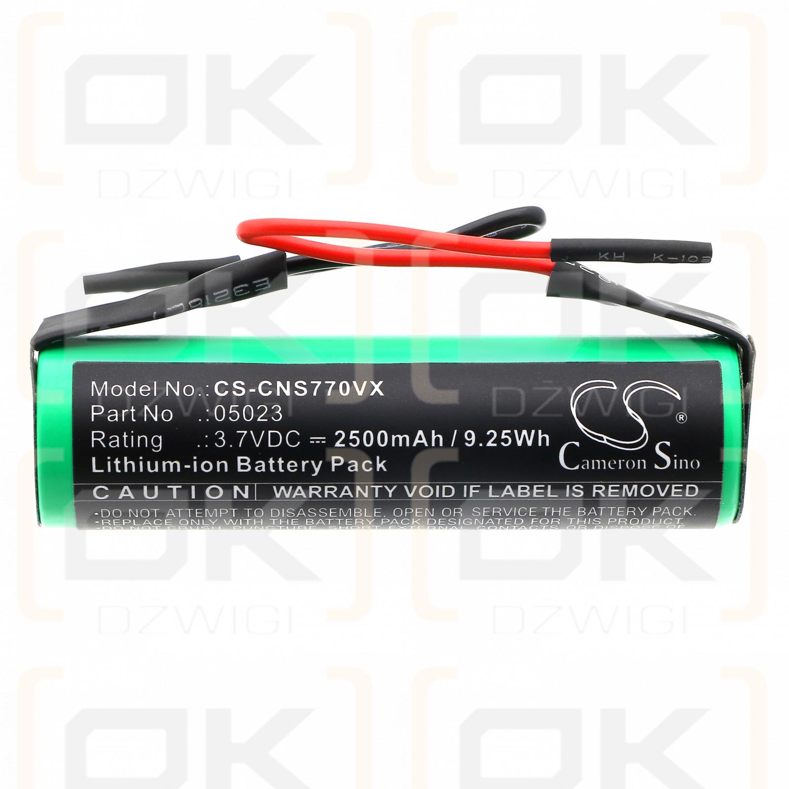 Cecotec Conga Crystal Clear 770 2500mAh Li-ion 3.7V (Cameron Sino)