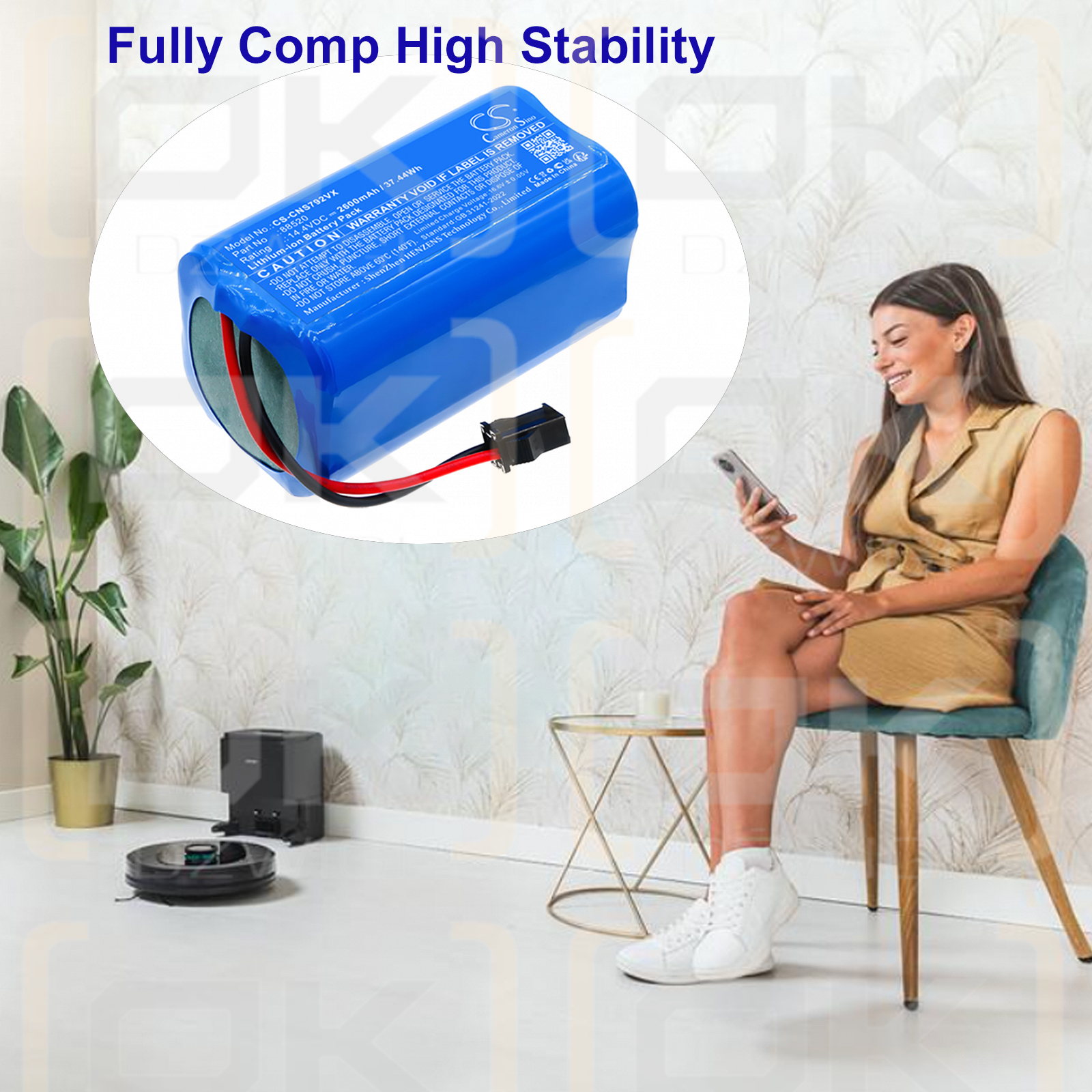 CECOTEC Flash Connected / 88520 2600mAh Li-ion 14.4V (Cameron Sino)