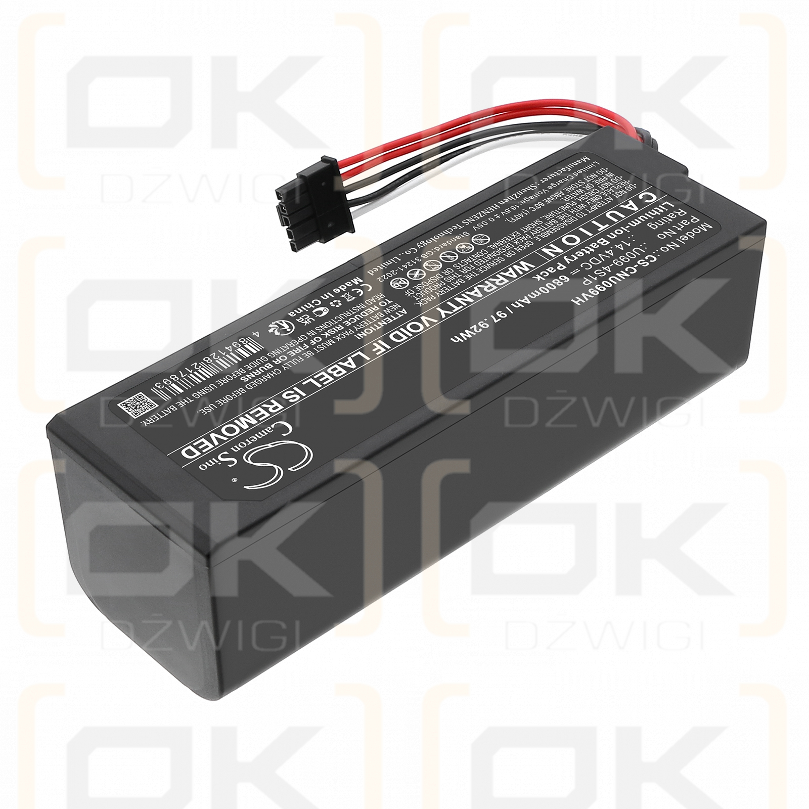 CECOTEC Conga 9090 Ai / U099-4S1P 6800mAh Li-ion 14.4V (Cameron Sino)