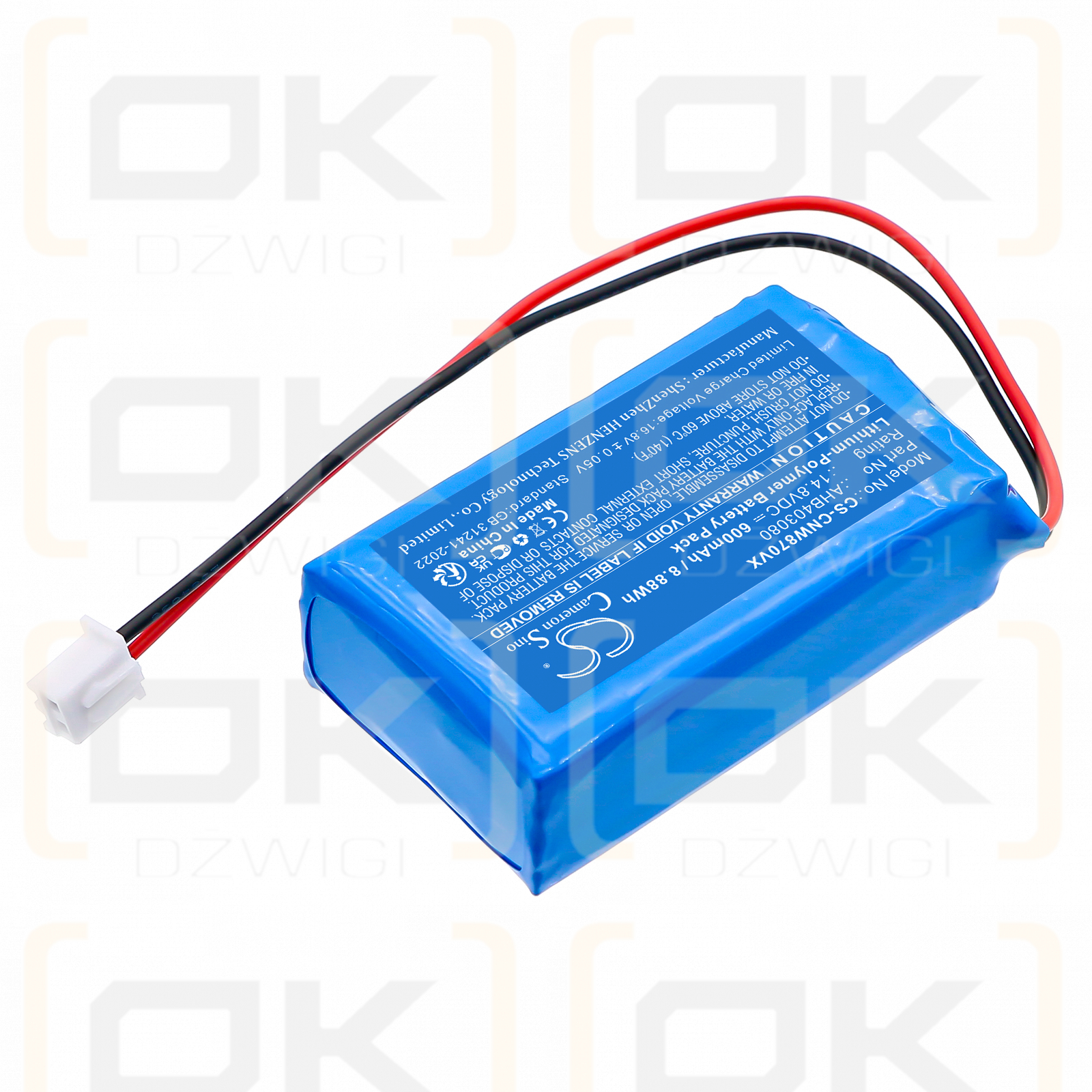 CECOTEC Conga WinRobot 870 / AHB403080 600mAh Li-Polymer 14.8V (Cameron Sino)