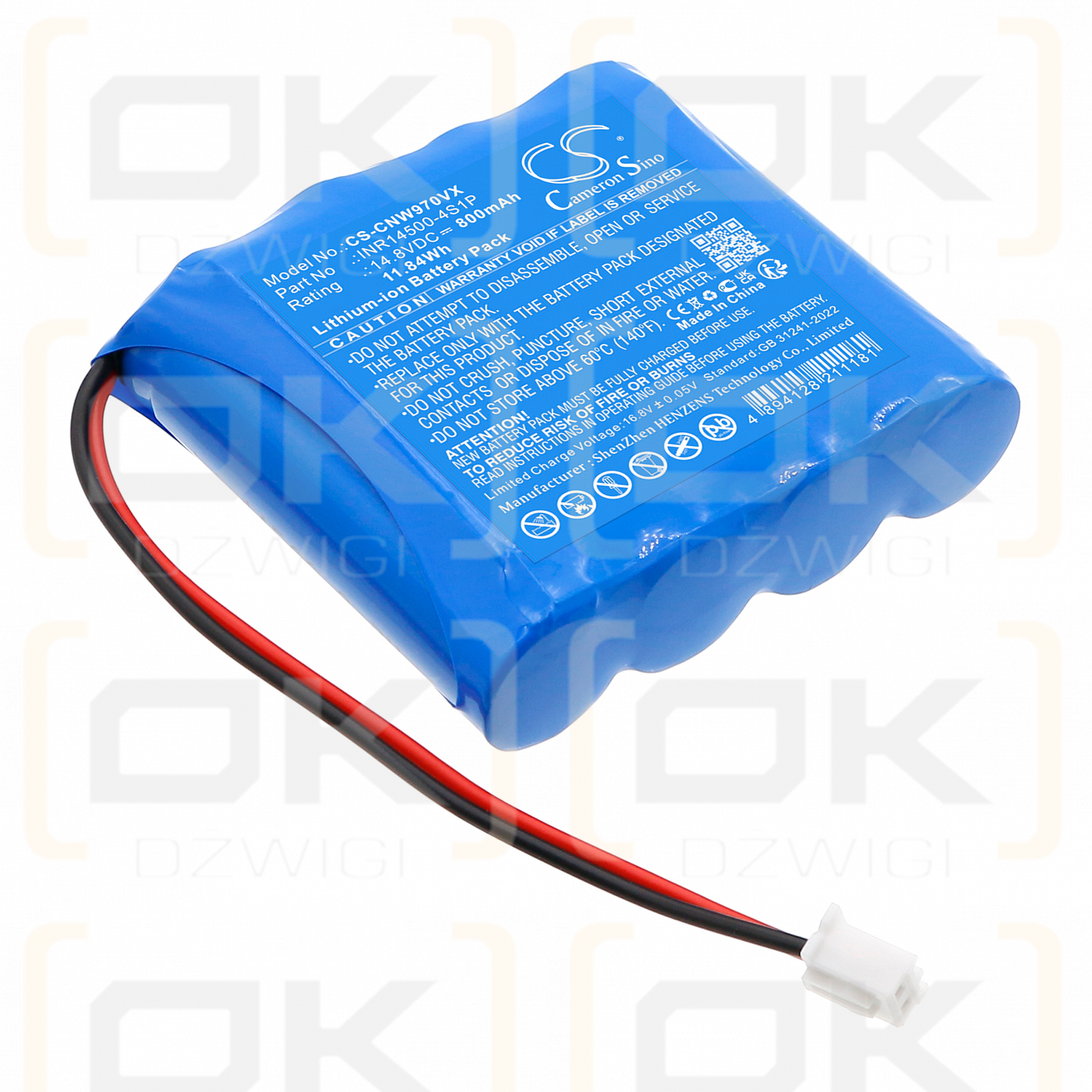 CECOTEC Conga WinDroid 980 / INR14500-4S1P 800mAh Li-ion 14.8V (Cameron Sino)