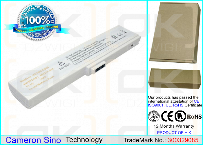 Compaq Presario B2814TX / 405231-001 4400 mAh Li-ion 11.1 V (Cameron Sino)