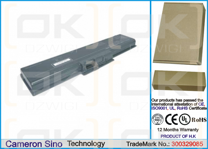 Compaq Presario 3036 / 310642-001 6000 mAh Li-ion 14.8 V (Cameron Sino)