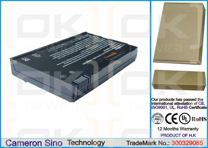 Compaq Armada 7400 6333/ T/ 6.4/ D/ 0/ 1 / 104724-001 4400 mAh Li-Ion 14.4 V (Cameron Sino)