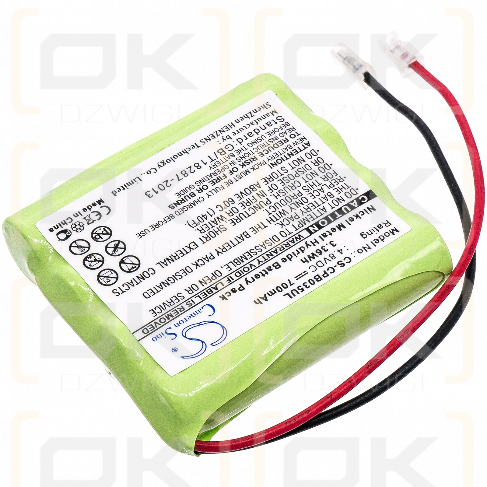 Universel AAA x 4 700mAh Ni-MH 4.8V (Cameron Sino)