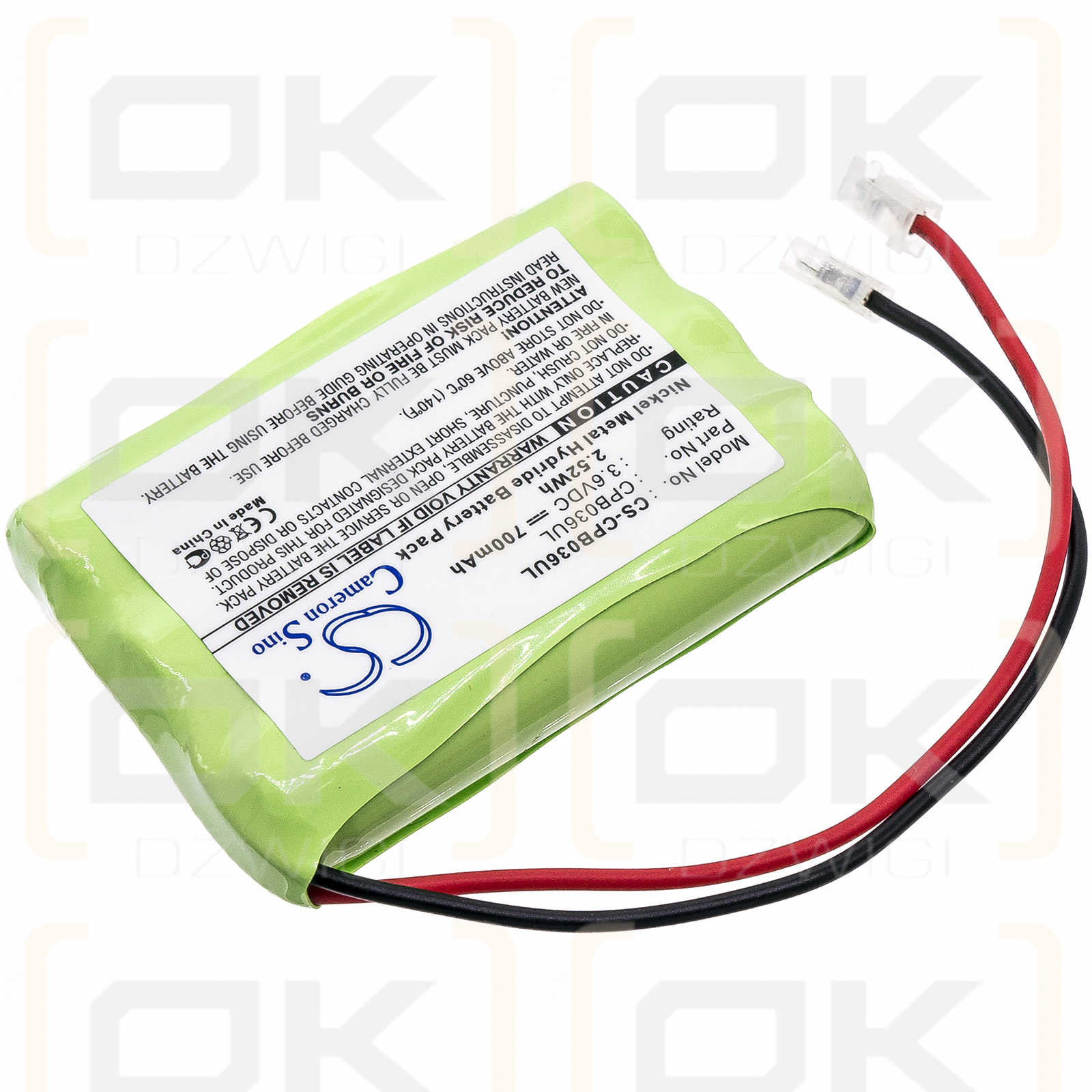 Universal AAA x 3 / AAA x 3 700 mAh Ni-MH 3,6 V (Cameron Sino)