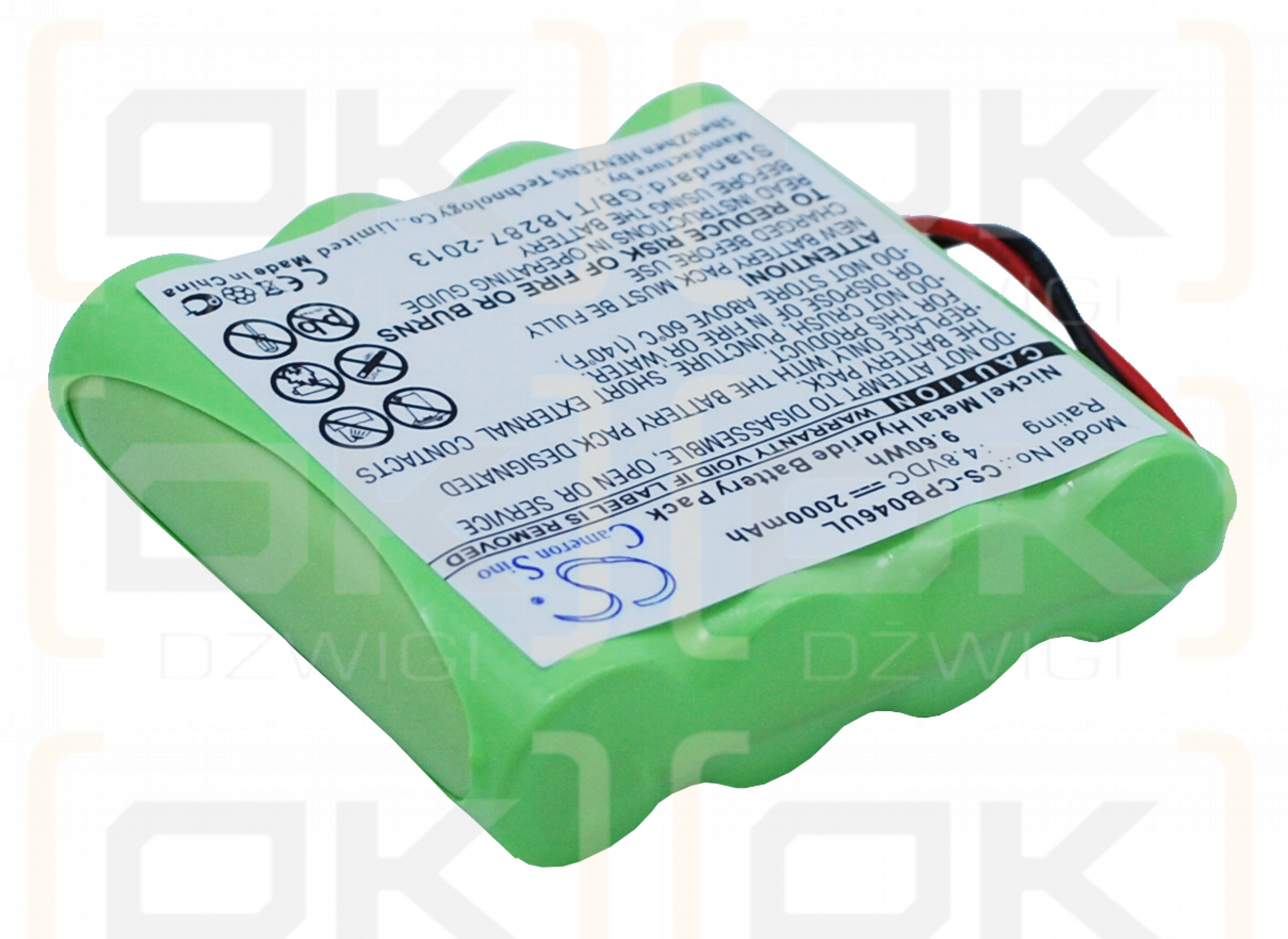 Universel AA x 4 2000mAh Ni-MH 4.8V (Cameron Sino)