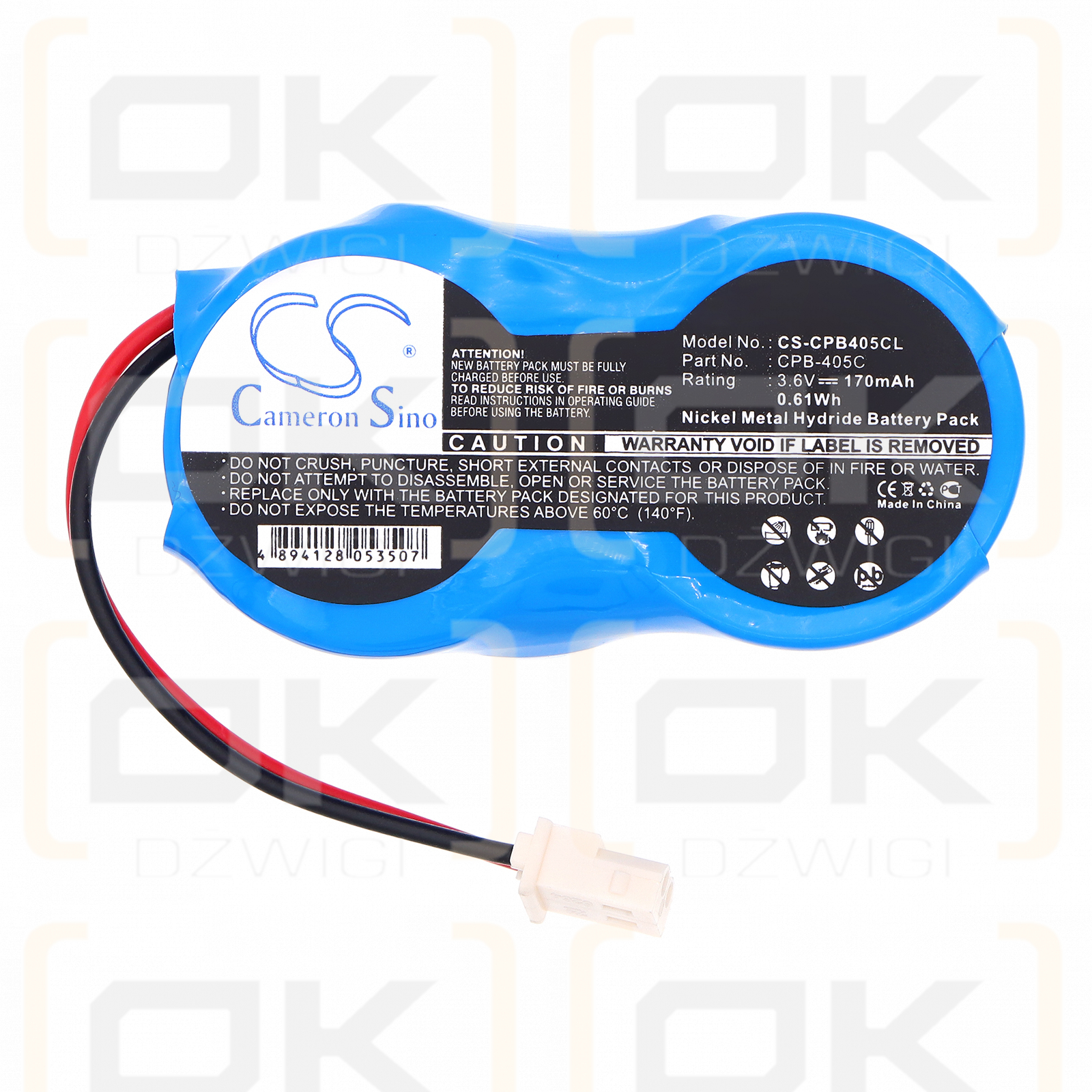 Cobra CP481/CPB-405C 170 мАч Ni-MH 3,6 В (Cameron Sino)