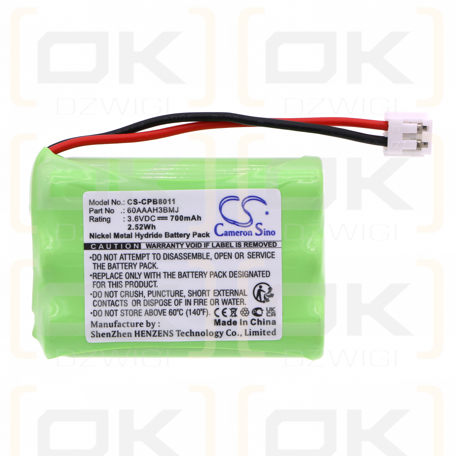 Motorola 525734-001 / 525734-001 700mAh Ni-MH 3.6V (Cameron Sino)