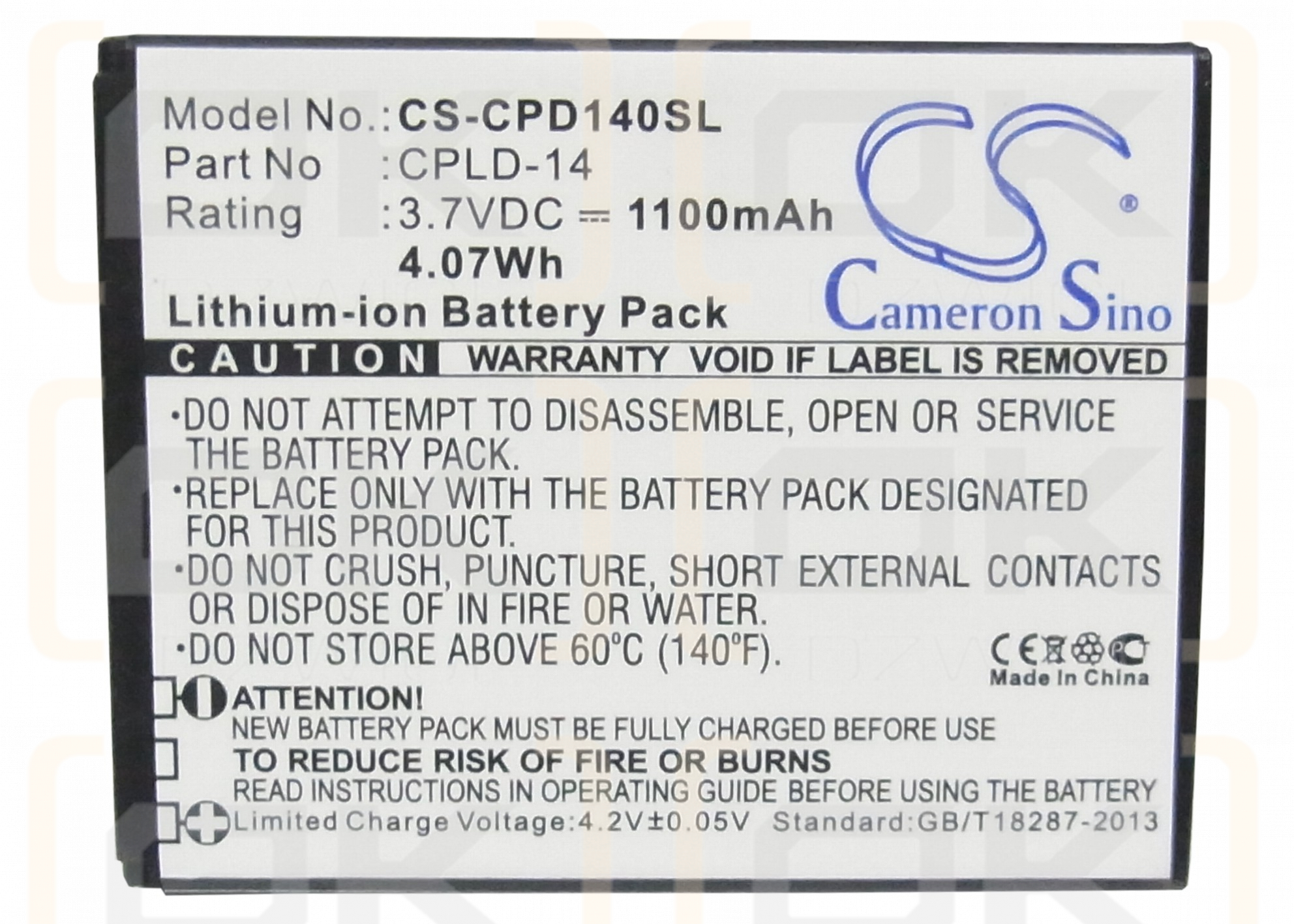 Coolpad 8150S / CPLD-14 1100 mAh Li-Ion 3,7 V (Cameron Sino)