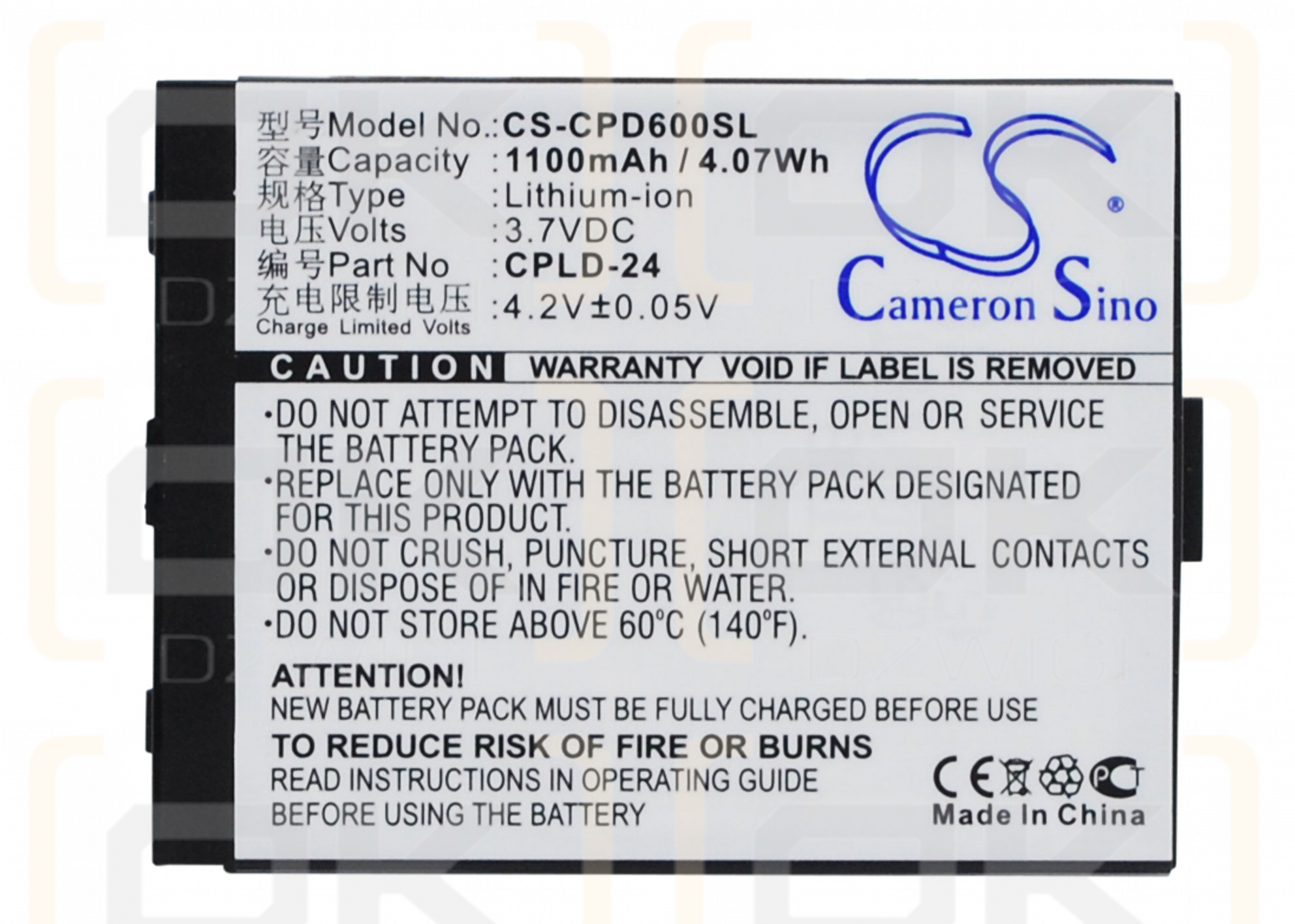 Coolpad D60 / CPLD-24 1100 mAh Li-Ion 3,7 V (Cameron Sino)