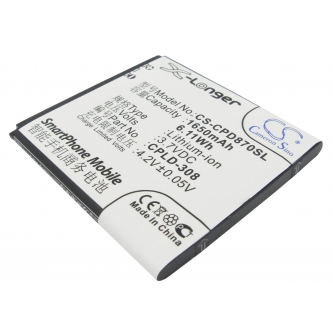 Coolpad 8702 / CPLD-308 1650 mAh Li-Ion 3,7 V (Cameron Sino)