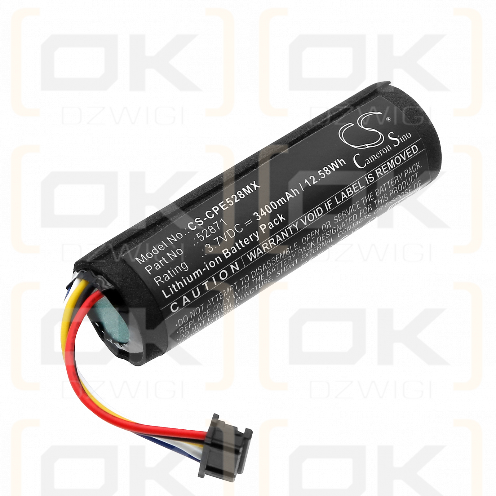 Compat Ella Ernährungspumpe / 52871 3400 mAh Li-Ionen 3,7 V (Cameron Sino)