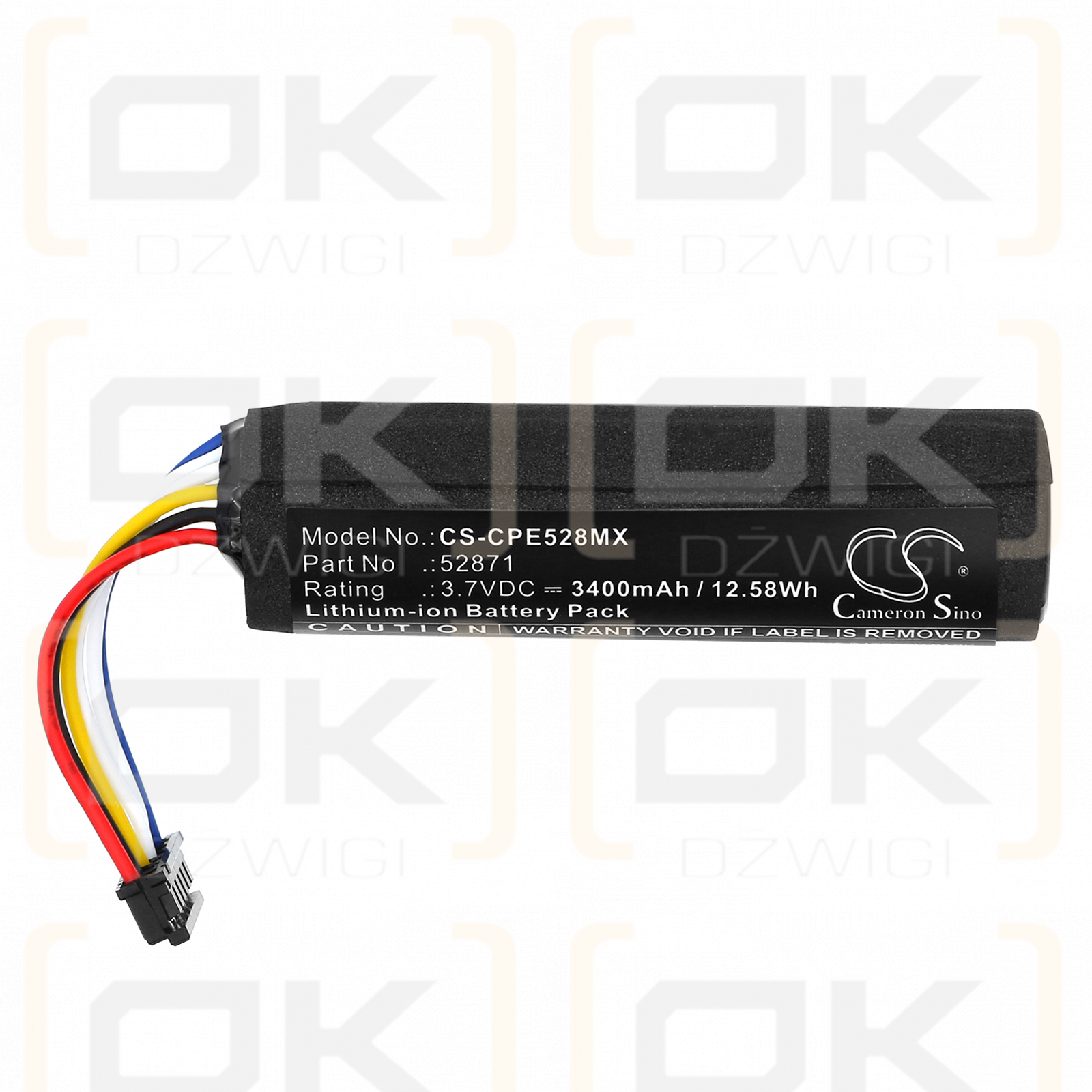 Compat Ella Ernährungspumpe / 52871 3400 mAh Li-Ionen 3,7 V (Cameron Sino)