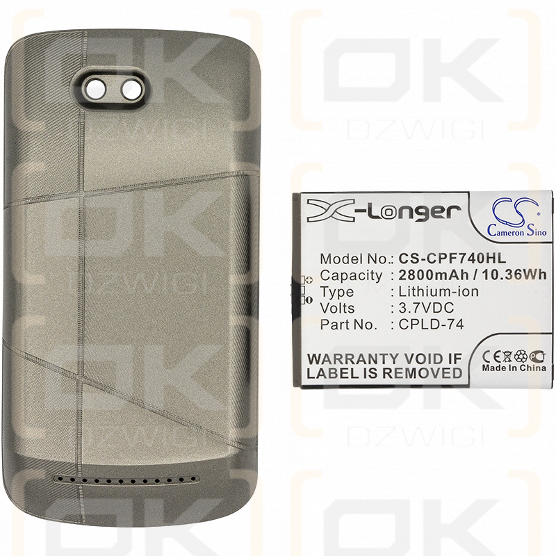 Coolpad 5860e / CPLD-74 2800mAh Li-ion 3.7V (Cameron Sino)