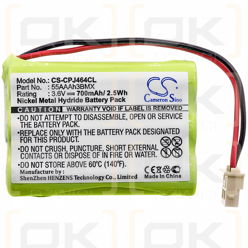 GP / 60AAAH3BMXZ 700mAh Ni-MH 3.6V (Cameron Sino)