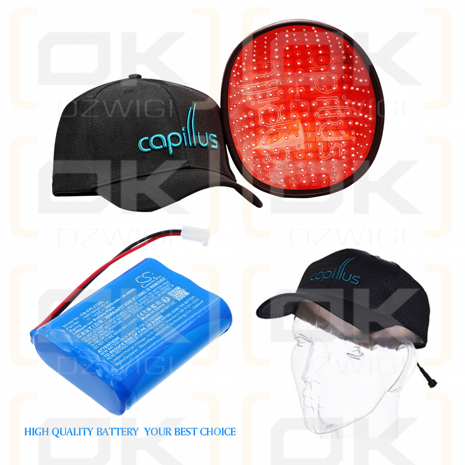 Capillus Capillus 272 / INR18650-3S1P 2600 mAh Li-Ion 11,1 V (Cameron Sino)