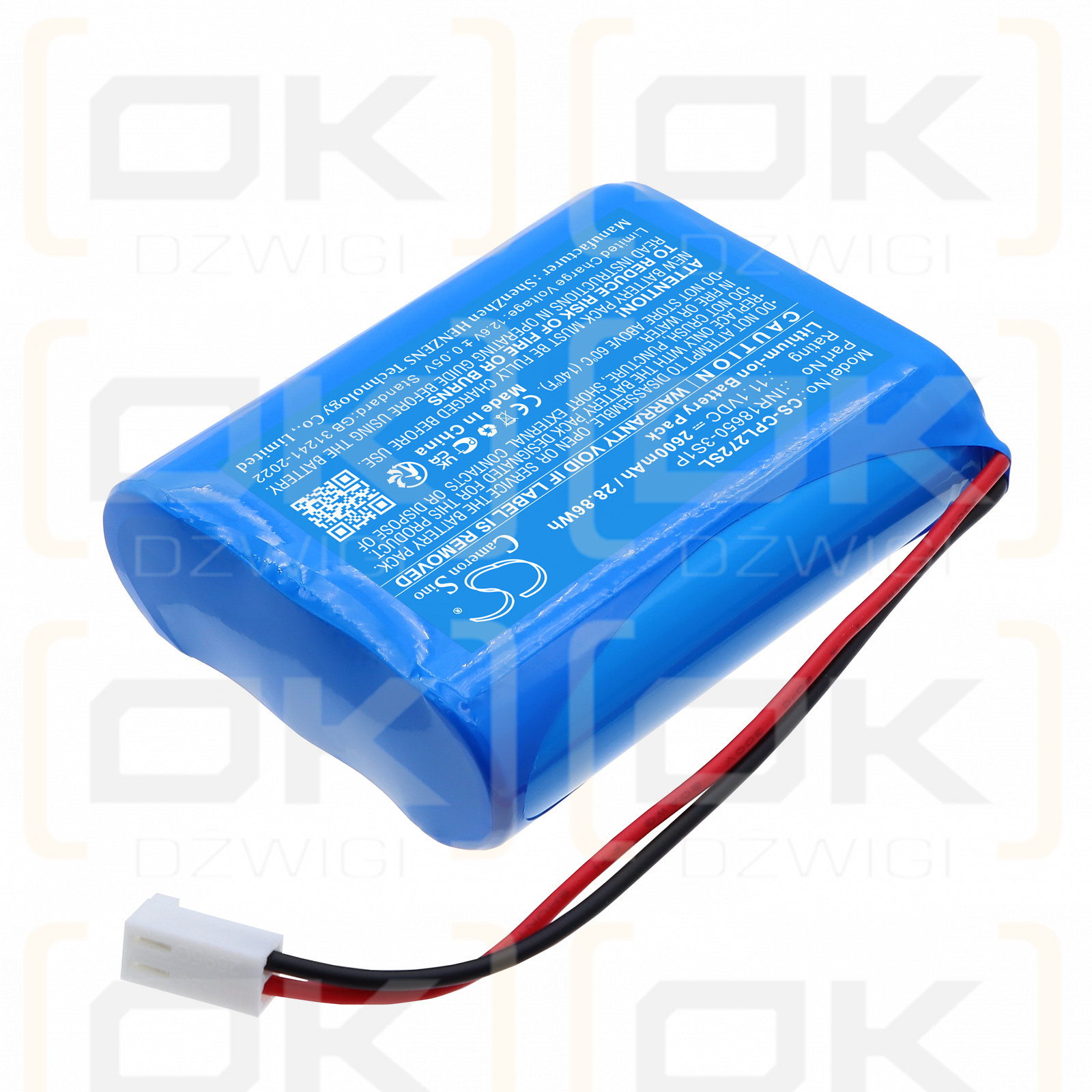 Capillus Capillus 272 / INR18650-3S1P 2600 mAh Li-Ion 11,1 V (Cameron Sino)