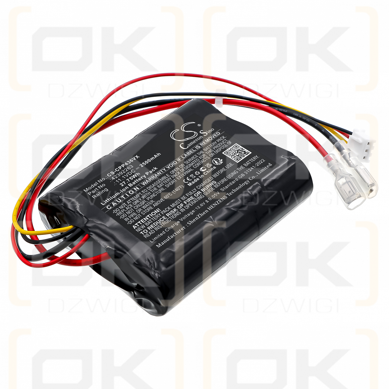 Concept VP4360 / 42392263 2500mAh Li-ion 11.1V (Cameron Sino)