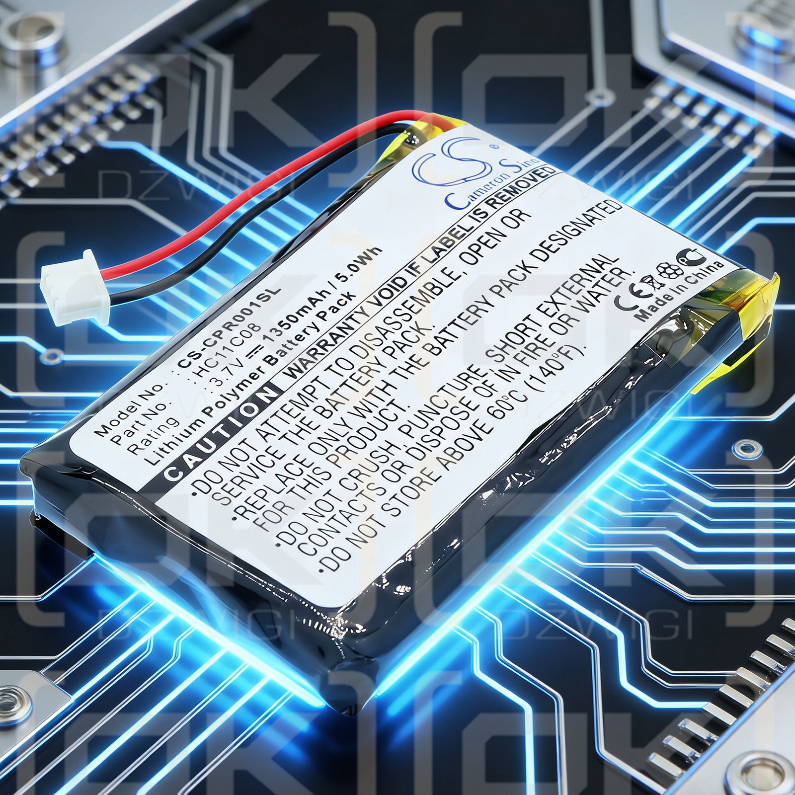 Celestron 44871 / HC11C08 1350 mAh Li-Polymer 3,7 V (Cameron Sino)