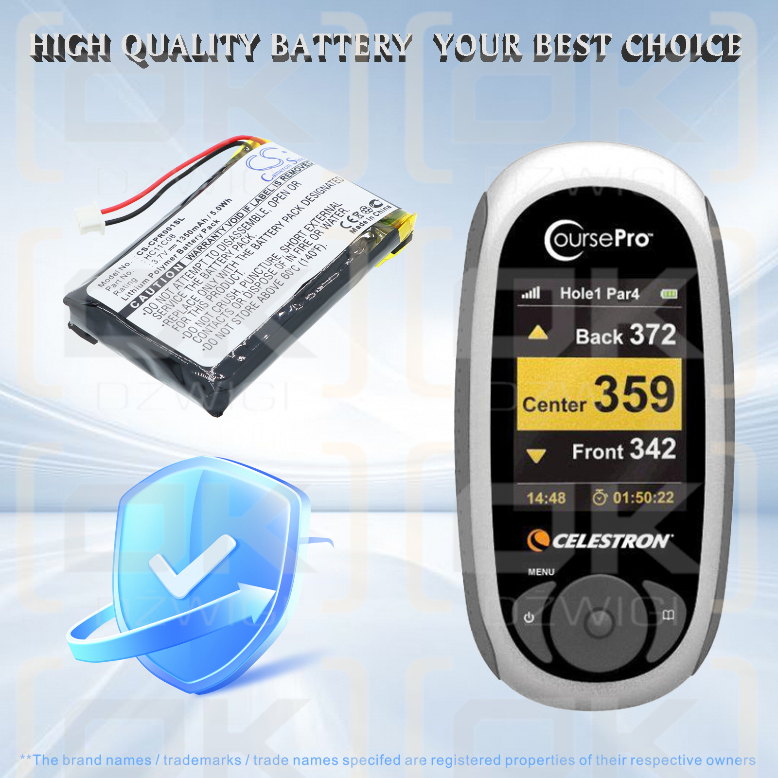 Celestron 44871 / HC11C08 1350 mAh Li-Polymer 3,7 V (Cameron Sino)