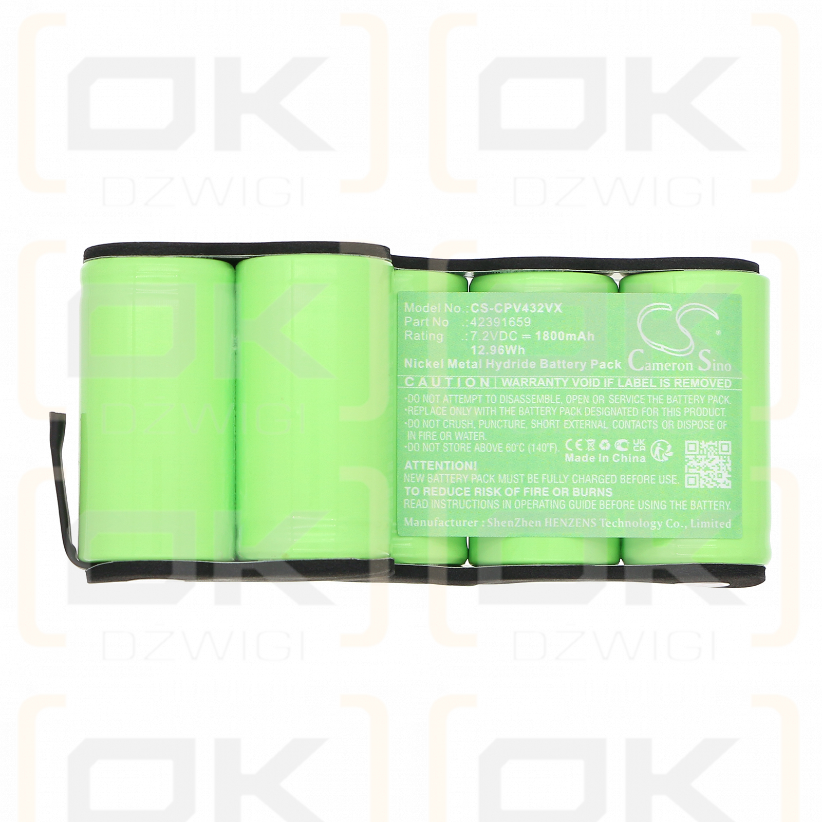 Concept VP4320 / 42391659 1800mAh Ni-MH 7.2V (Cameron Sino)