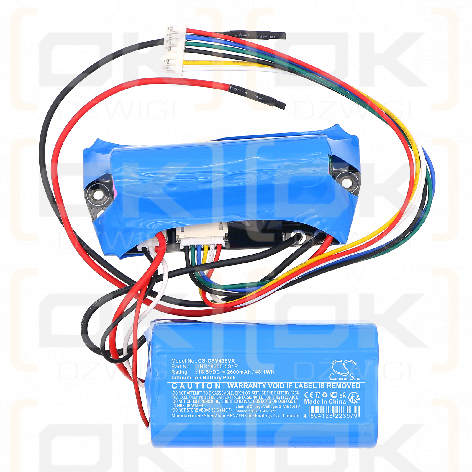 Concept VP4354 / INR18650-5S1P 2600 mAh Li-ion 18.5 V (Cameron Sino)