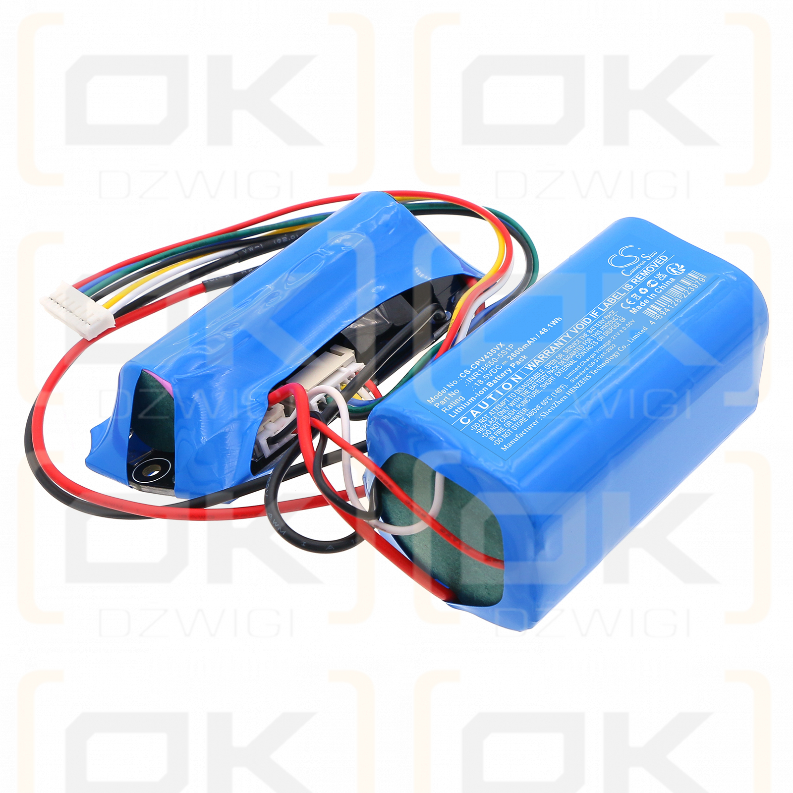 Concept VP4354 / INR18650-5S1P 2600 mAh Li-ion 18.5 V (Cameron Sino)