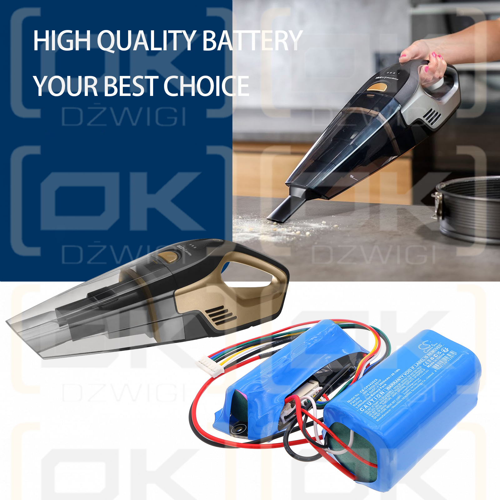 Concept VP4354 / INR18650-5S1P 2600 mAh Li-ion 18.5 V (Cameron Sino)