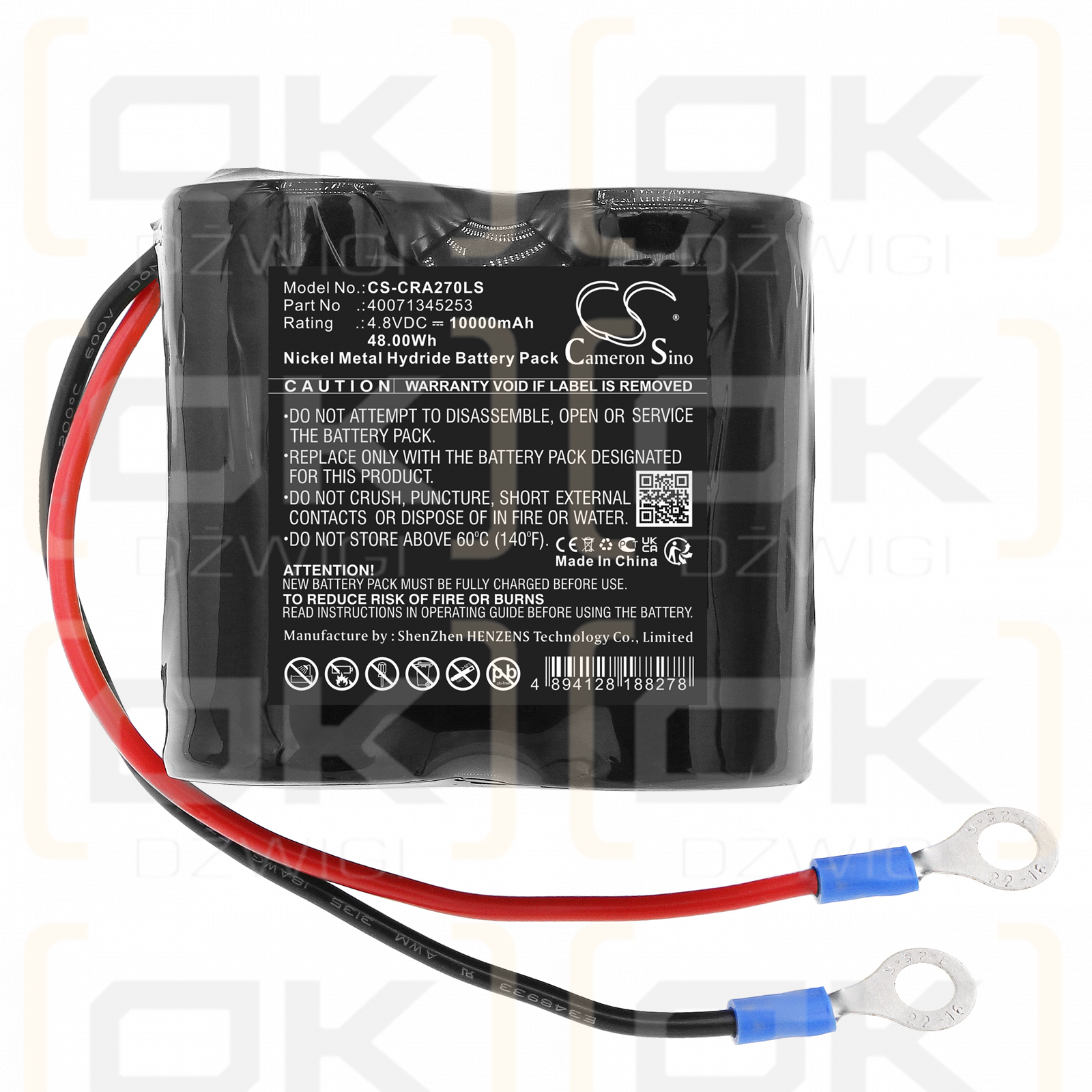 CEAG W276.4 / 40071345253 10000 mAh Ni-MH 4,8 V (Cameron Sino)