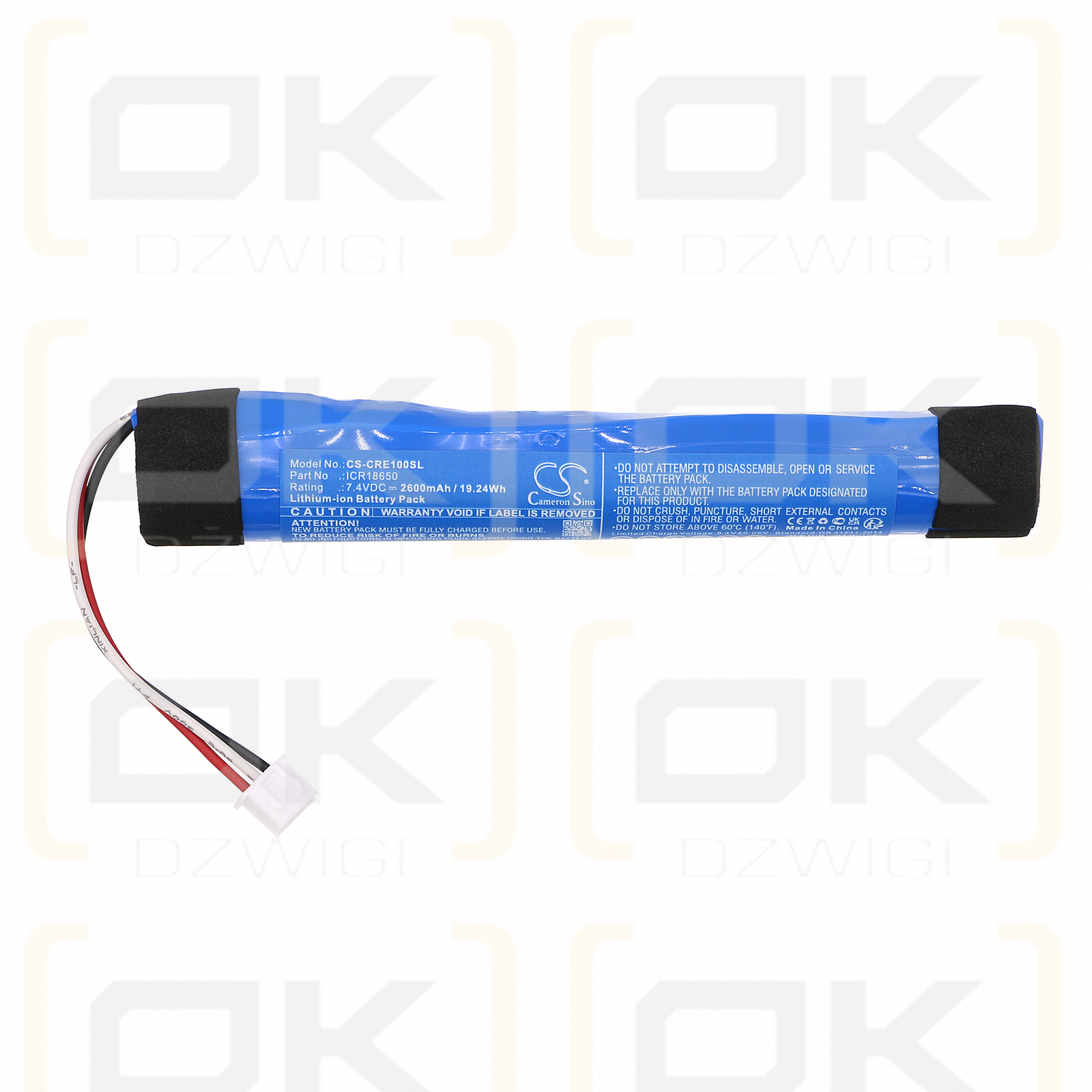 Cleer Stage / ICR18650 2600 mAh Li-Ion 7,4 V (Cameron Sino)