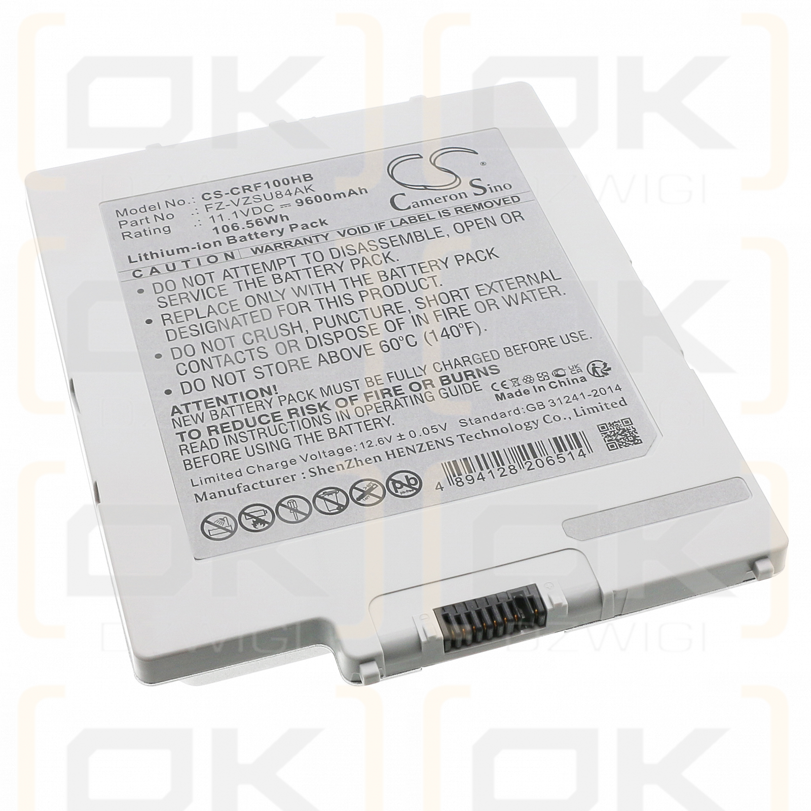 Panasonic Toughpad FZ-G1 / FZ-VZSU84AK 9600mAh Li-ion 11.1V (Cameron Sino)