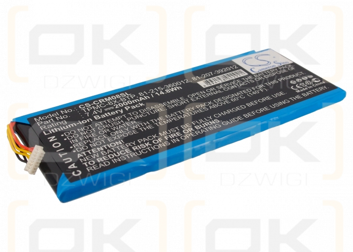 Crestron 6502269 / TPMC-8X-BTP 2000mAh Li-ion 7.4V (Cameron Sino)