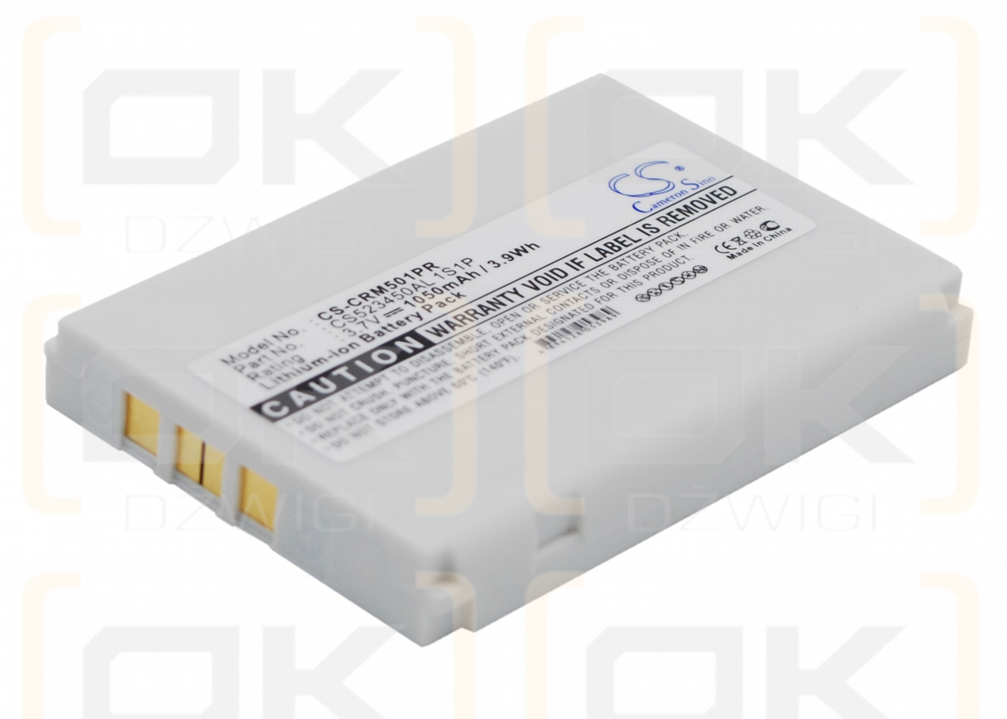 CriticalResponse REH-1501 / CS523450AL 1S1P 1050 mAh Li-Ion 3,7 V (Cameron Sino)