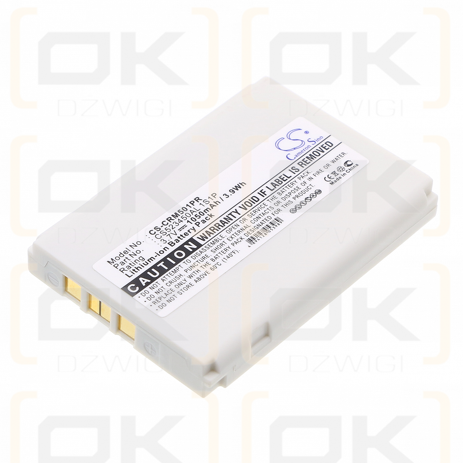 CriticalResponse REH-1501 / CS523450AL 1S1P 1050 mAh Li-Ion 3,7 V (Cameron Sino)