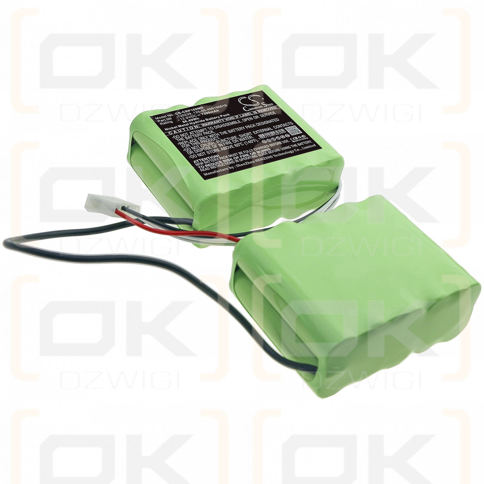 Tipo crítico MS633177K / 120239 7200mAh Ni-MH 12.0V (Cameron Sino)