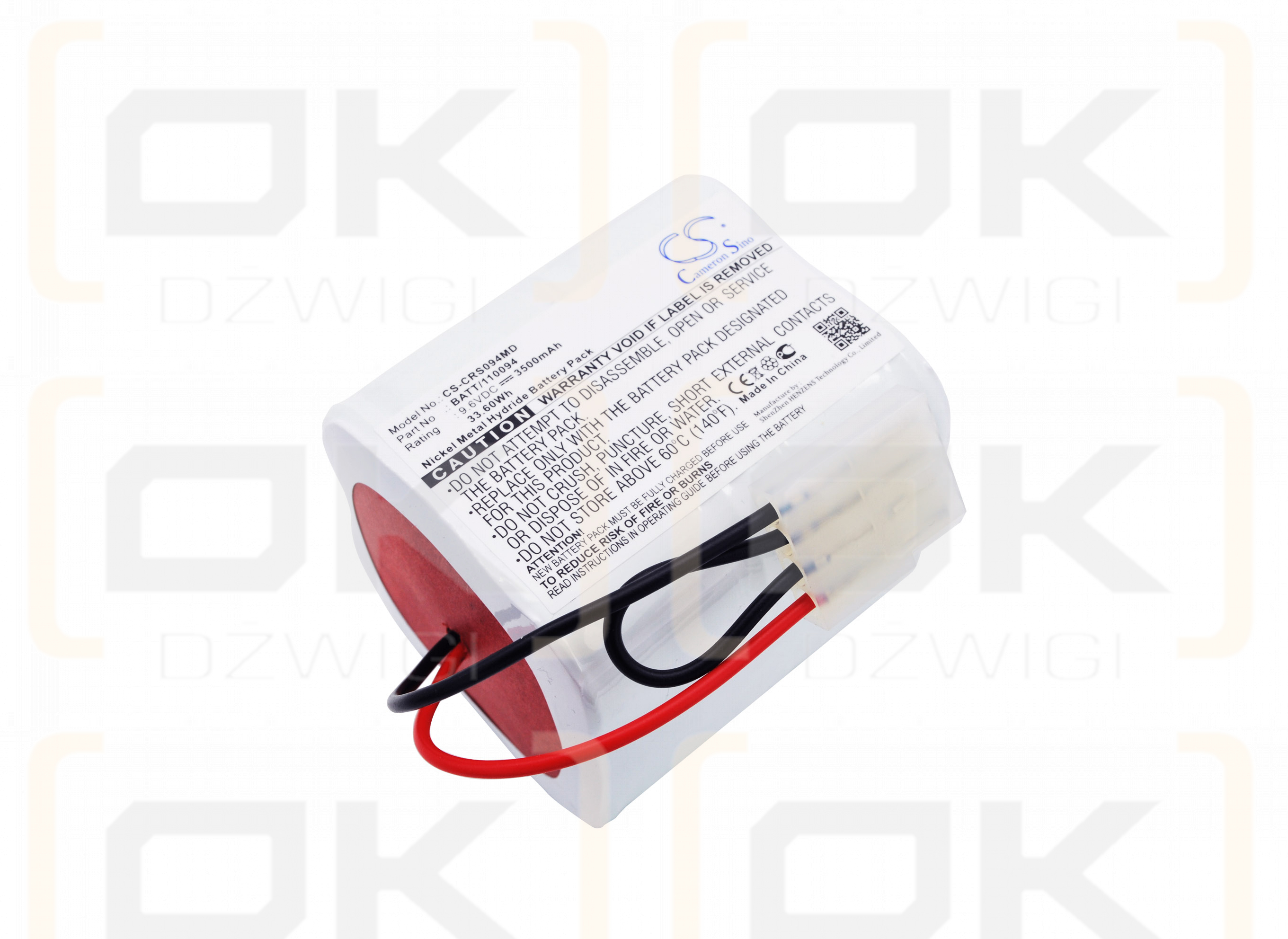 Criticon Oxyshuttle / 120094 3500 mAh Ni-MH 9,6 V (Cameron Sino)