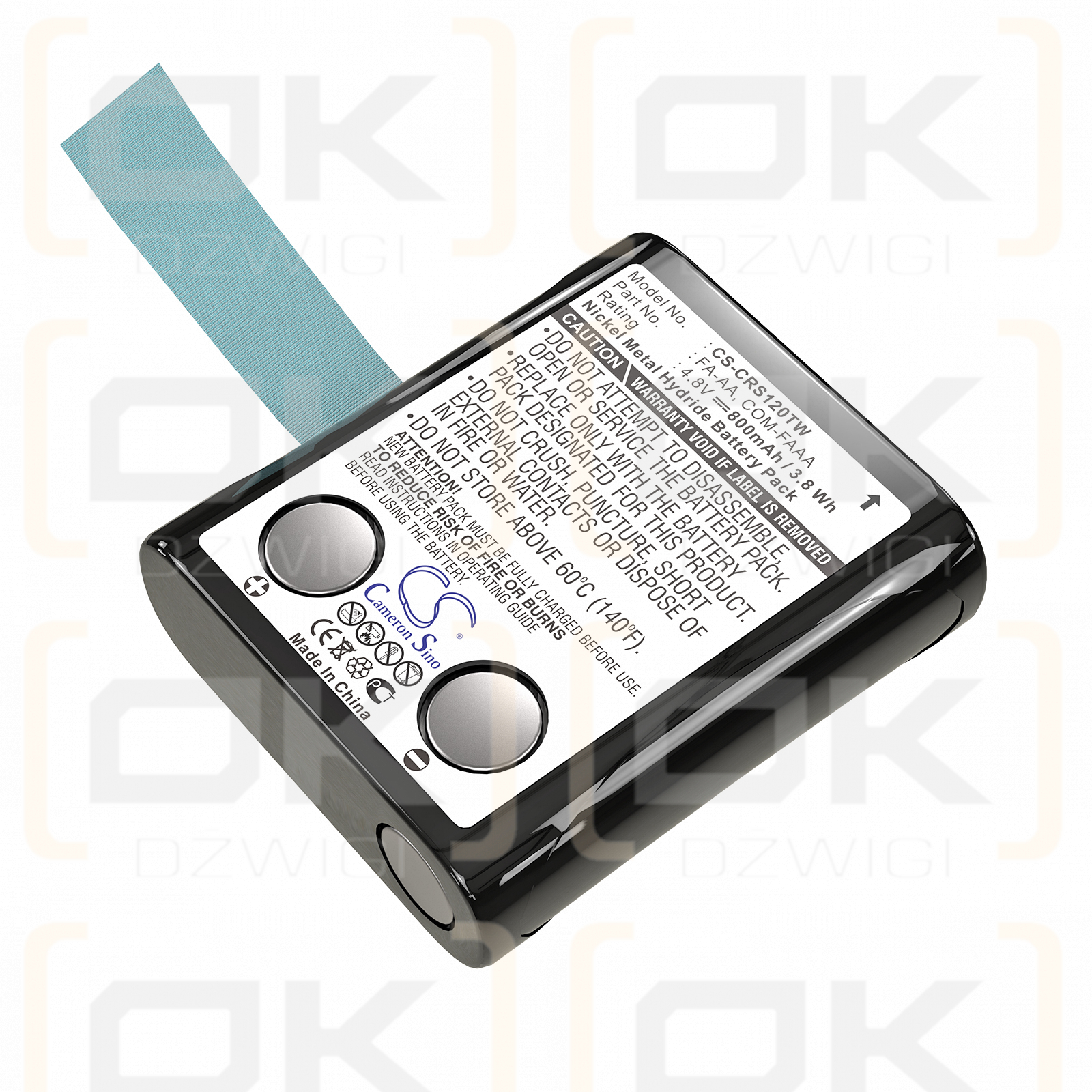 Cobra FRS225 / FA-AA 800mAh Ni-MH 4.8V (Cameron Sino)