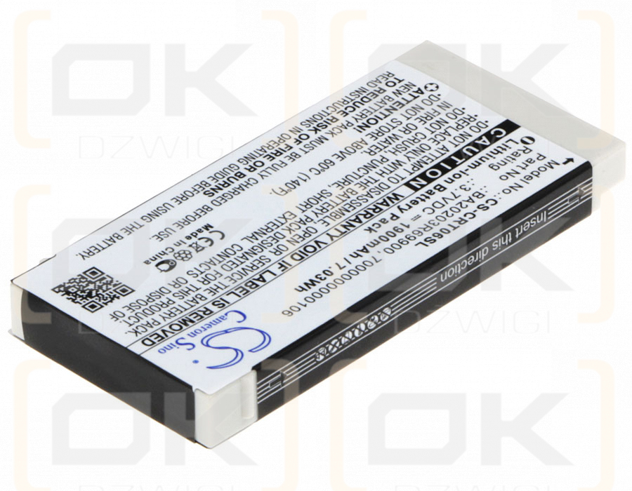 Creative Nomad Jukebox 3 / BA20203R69900 1900 mAh Li-ion 3,7 V (Cameron Sino)