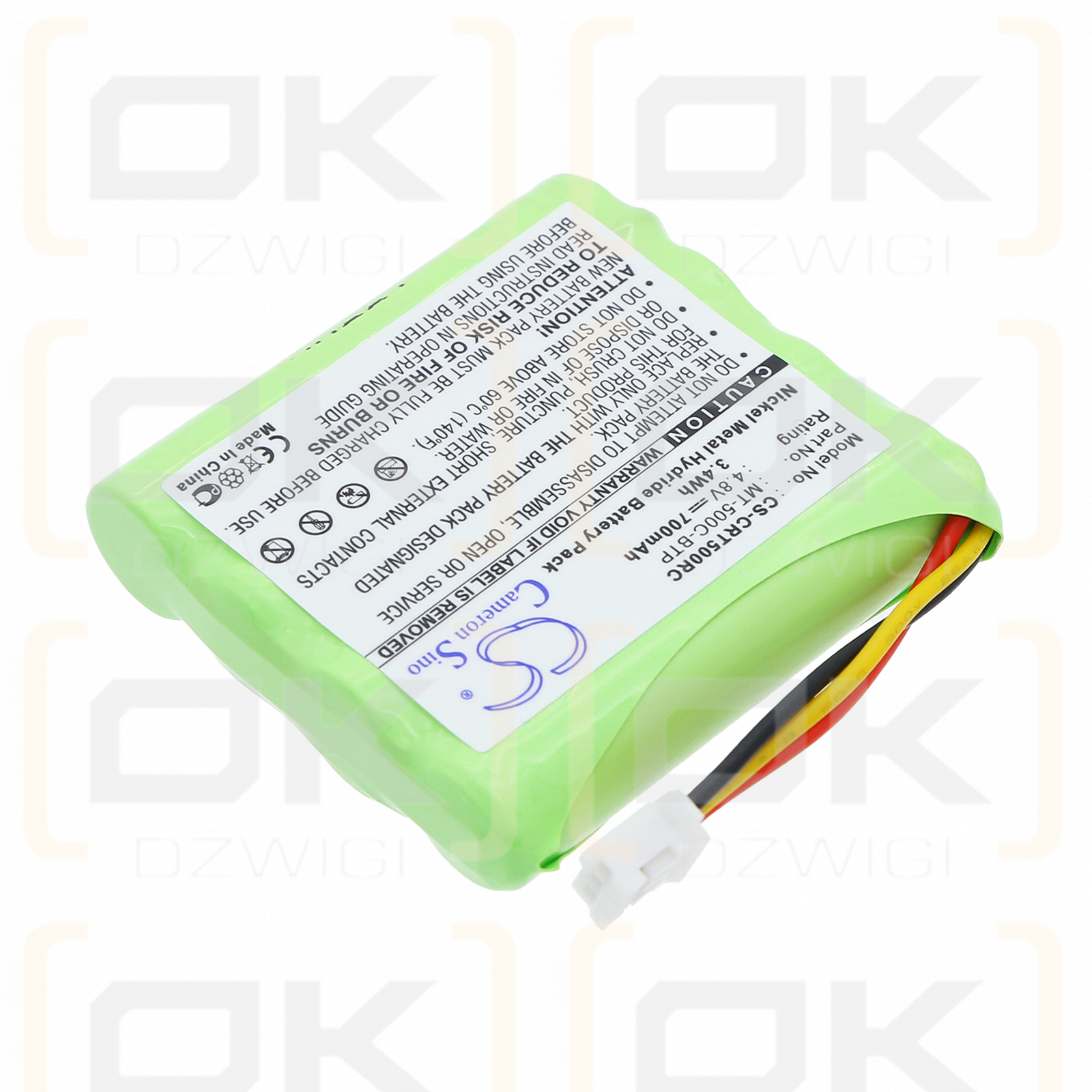 Crestron TSU6010 / MT-500C-BTP 700 mAh Ni-MH 4.8 V (Cameron Sino)