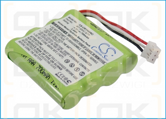 Crestron TSU6010 / MT-500C-BTP 700 mAh Ni-MH 4,8 V (Cameron Sino)