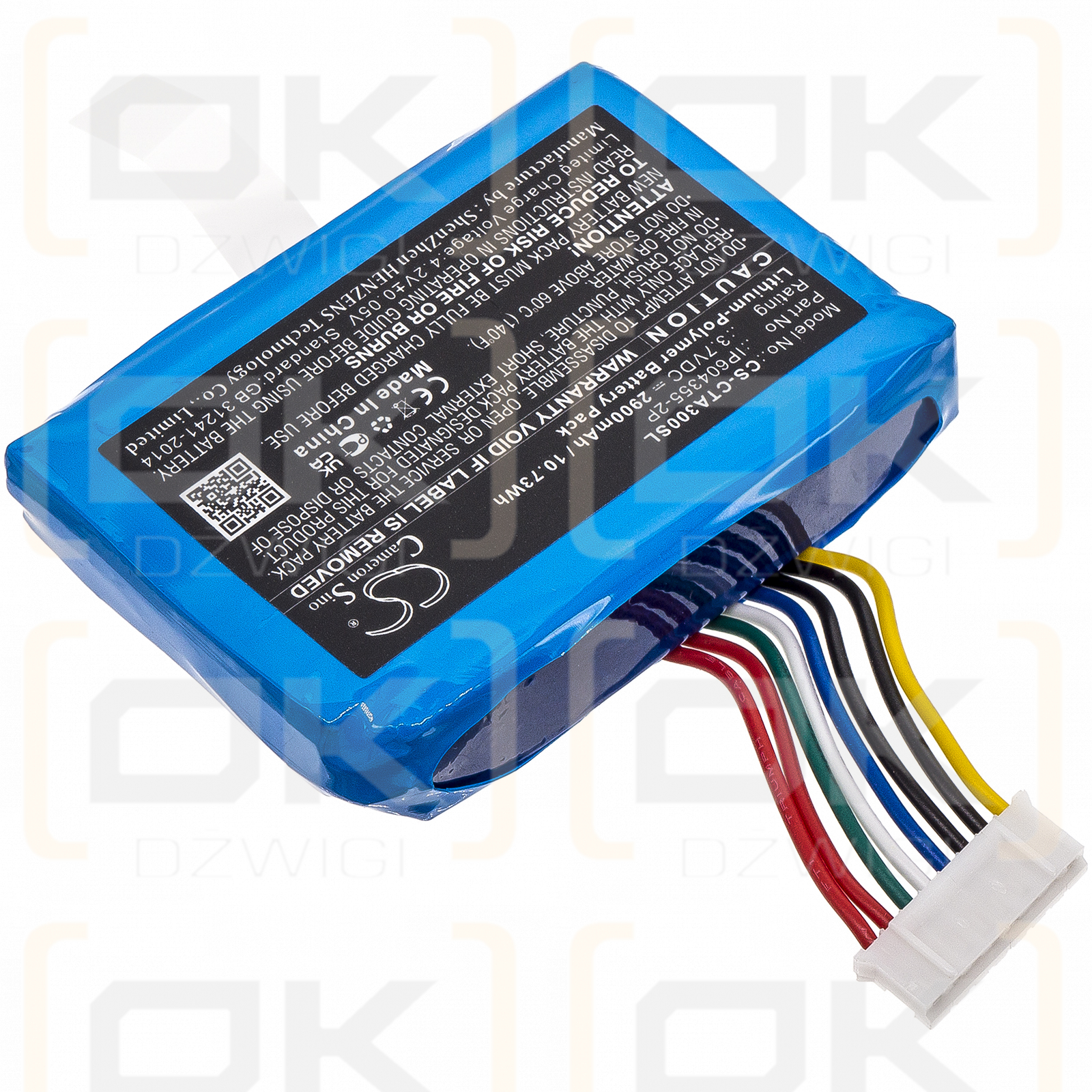 Castles VEGA3000-3G / IP604355-2P 2900mAh Li-Polymer 3.7V (Cameron Sino)