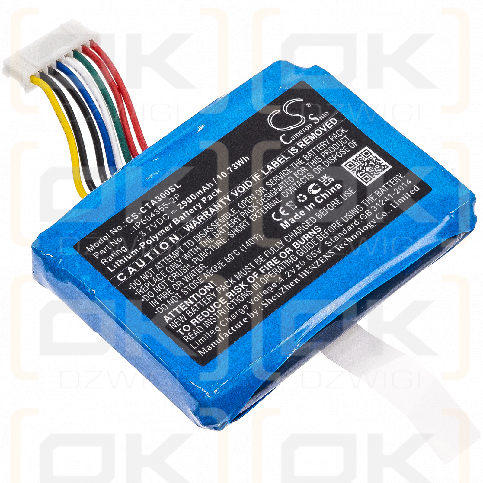 Castles VEGA3000-3G / IP604355-2P 2900mAh Li-Polymer 3.7V (Cameron Sino)