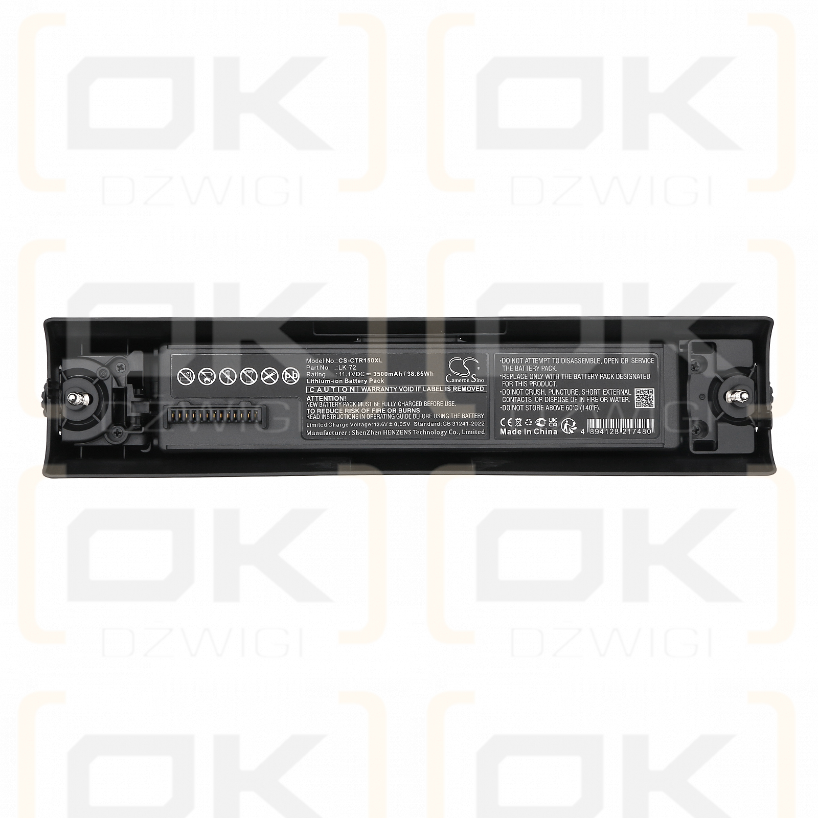 Tragbarer Drucker Canon Pixma TR150 / 4228C002 3500 mAh Li-Ionen 11,1 V (Cameron Sino)