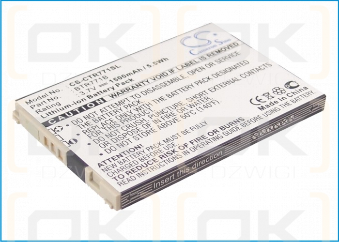 Casio C771 / BTR771B 1500 mAh Li-Ion 3,7 V (Cameron Sino)