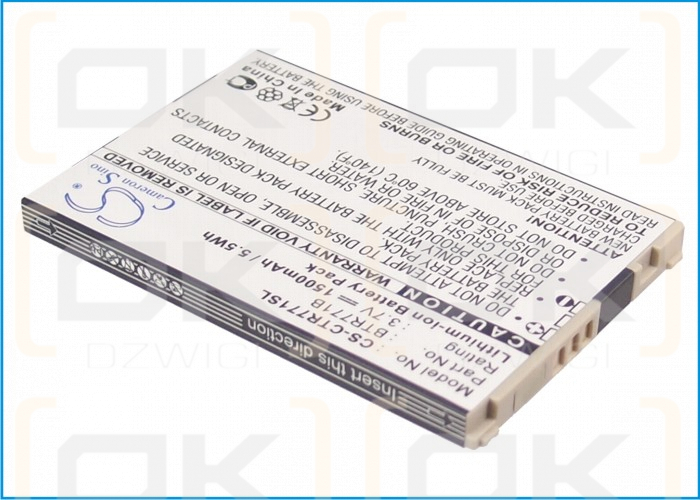 Casio C771 / BTR771B 1500 mAh Li-Ion 3,7 V (Cameron Sino)