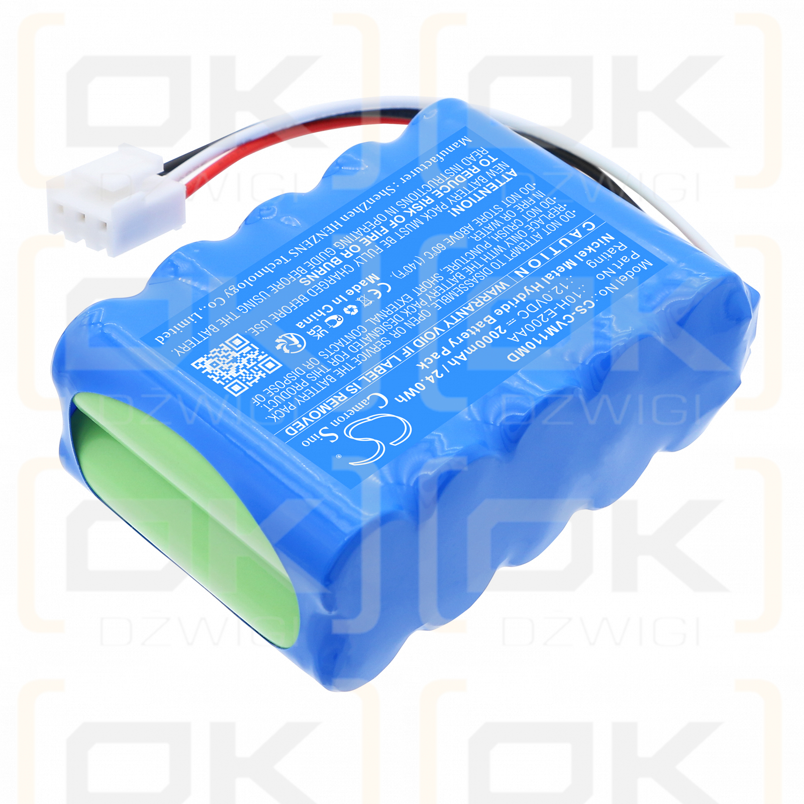 Care Vision MSC-V110 / 10H-E200AA 2000 mAh Ni-MH 12 V (Cameron Sino)