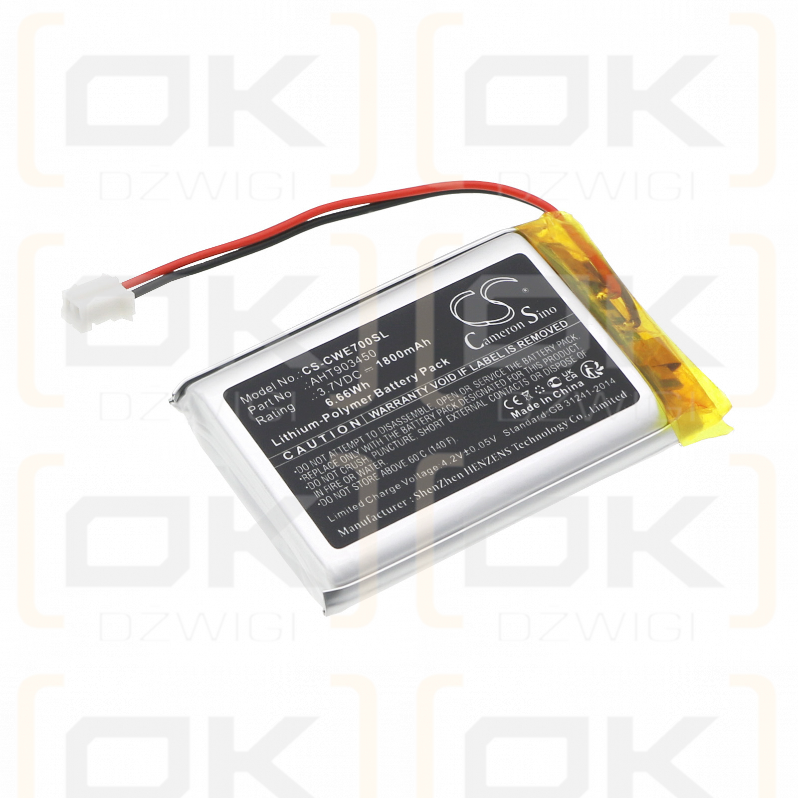 COWIN E7 / AHT903450 1800 mAh Li-Polymer 3,7 V (Cameron Sino)